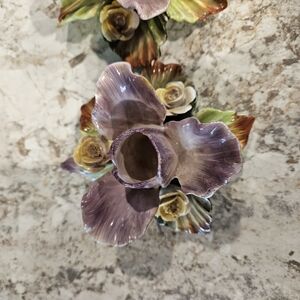 Elegant Purple Ceramic Flower Vase